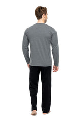 MOD Men Button Placket Pajama Set